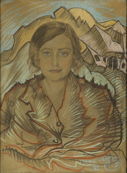 Portret Zofii Krzeptowskiej Oil Painting by Stanislaw Ignacy Witkiewicz (Witkacy)