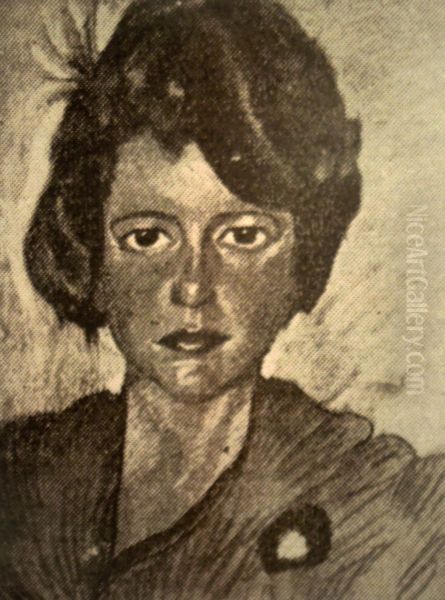 Portret Debory Vogel Oil Painting by Stanislaw Ignacy Witkiewicz (Witkacy)