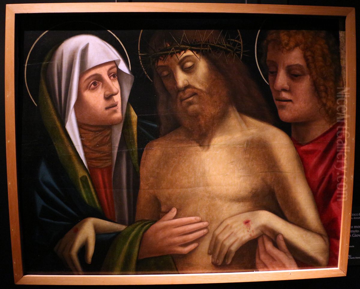 Polittico di Santa Maria Annunziata Oil Painting by Francesco Rizzo Da Santacroce