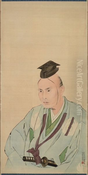 Takami Izumi tas heykel (Watanabe Kazan) Oil Painting by Watanabe Kazan