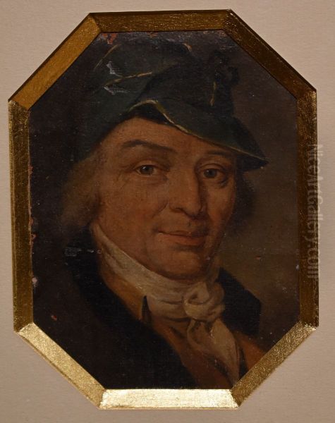 Autoportrait Oil Painting by Jacques Gamelin