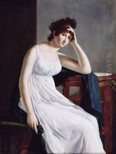 Self-portrait Oil Painting by Constance Mayer