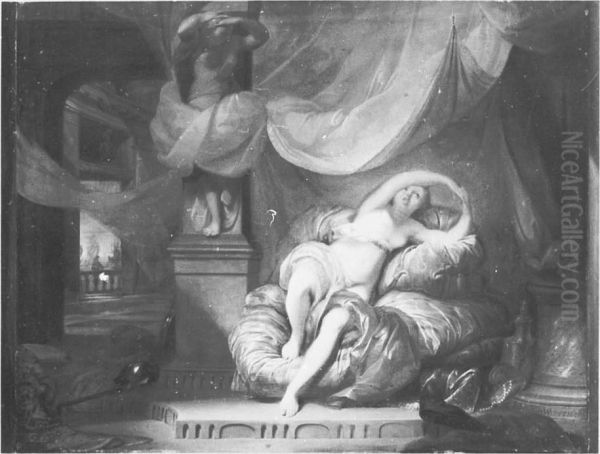 The mourning Dido Oil Painting by Adriaen Van Der Werff