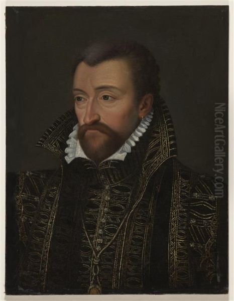 Portrait d'Antoine de Bourbon, roi de Navarre Oil Painting by Francois Clouet