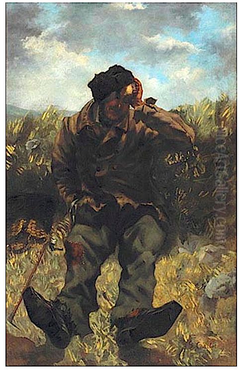 Le Chemineau Oil Painting by Gustave Courbet