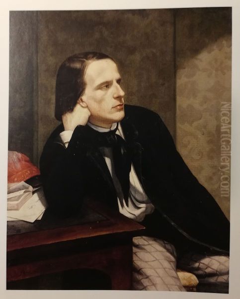 Portrait de Paul Ansout Oil Painting by Gustave Courbet