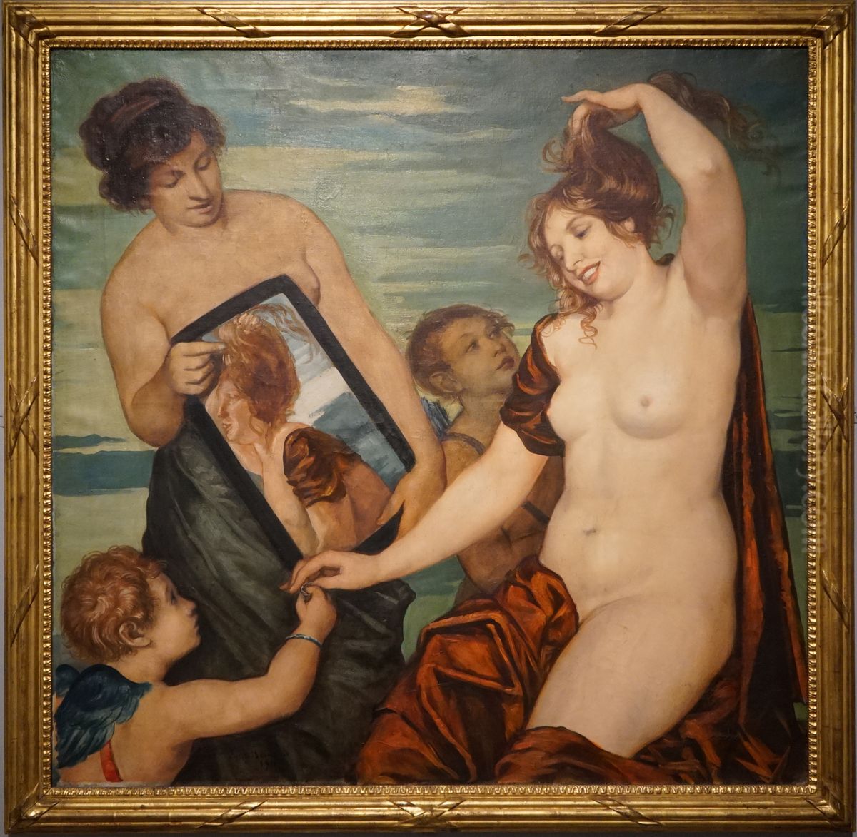 toilette de Venus Oil Painting by Emile Bernard