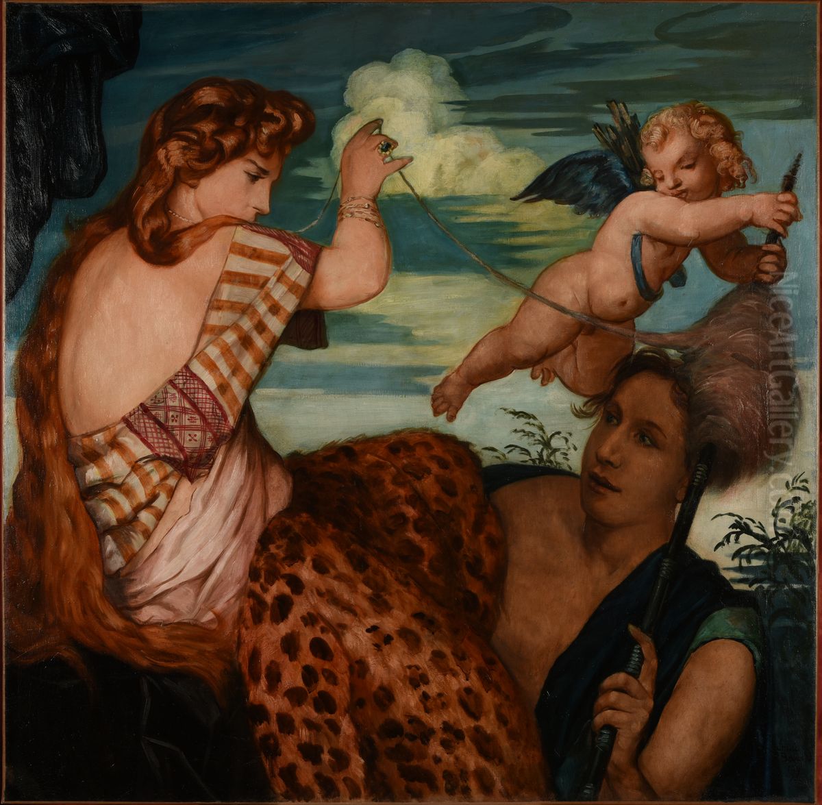 Hercule et Omphale Oil Painting by Emile Bernard