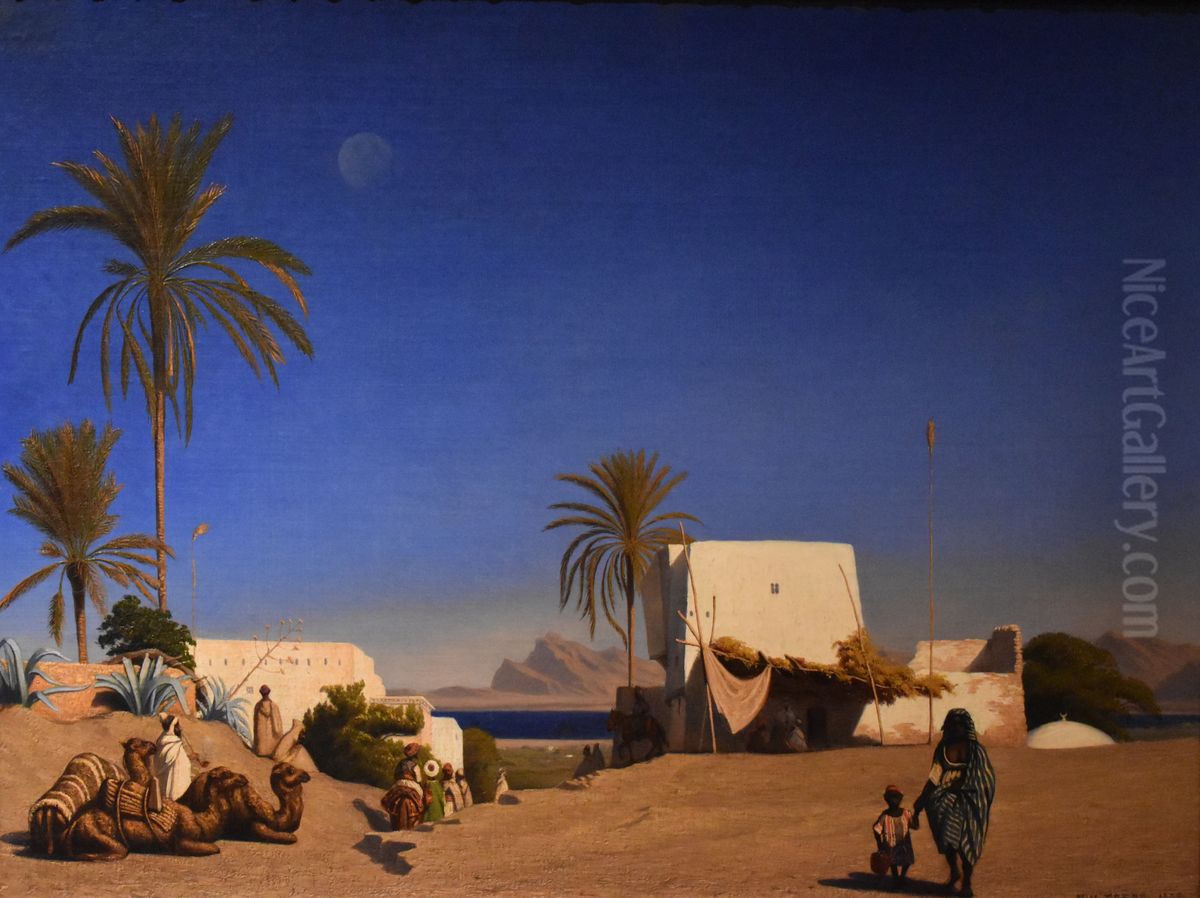 Paysage d'Algerie Oil Painting by Theodore Frere