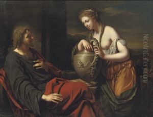 Christ and the woman from Samaria at the well