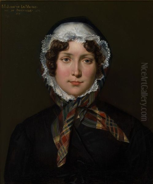 Portrait of Emilie Louise de Beauharnais, comtesse de Lavalette Oil Painting by Musee national de Malmaison et Bois-Preau