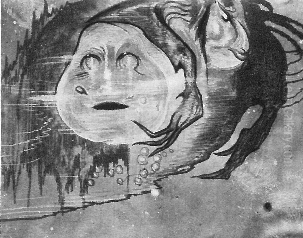 Aquarius Oil Painting by Stanislaw Ignacy Witkiewicz (Witkacy)