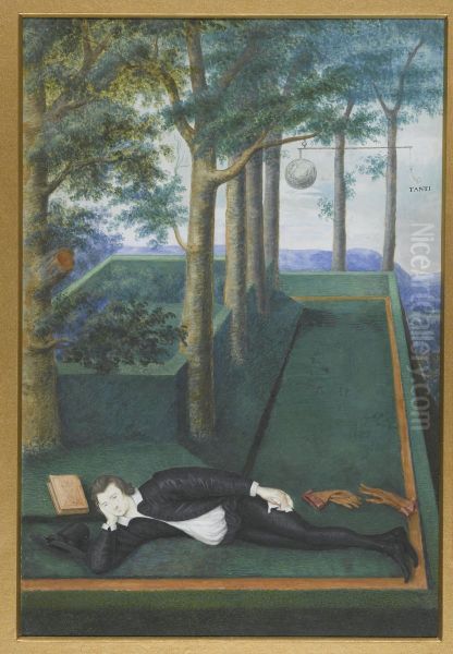 Henry Percy, 9th Earl of Northumberland Oil Painting by Nicholas Hilliard
