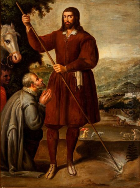 S. Isidro Labrador Oil Painting by Jusepe Leonardo