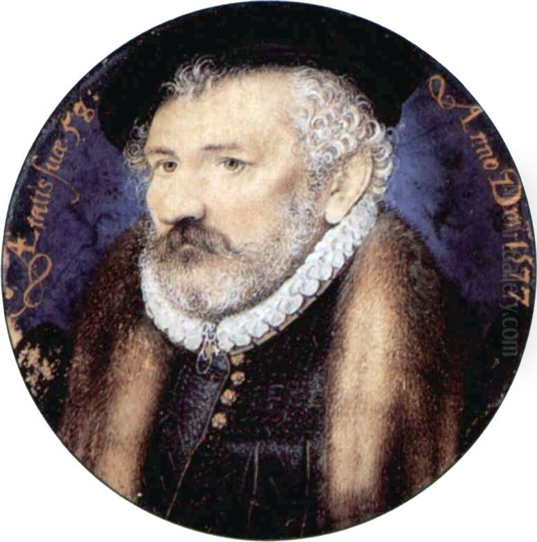 Richard Hilliard Oil Painting by Nicholas Hilliard