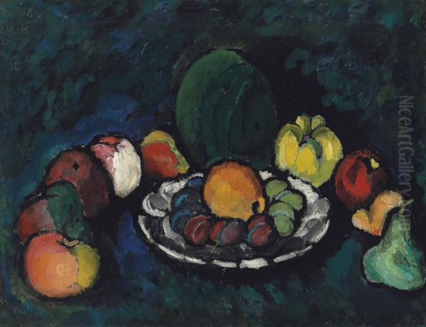 <<Naturmort s fruktami>> Oil Painting by Ilya Mashkov