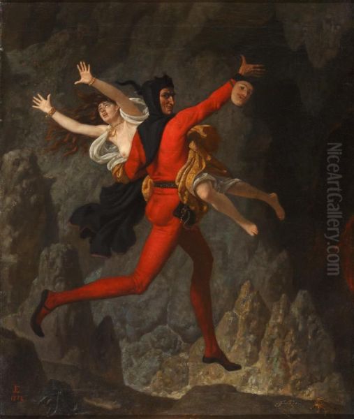 Mephisto Oil Painting by Joaquin Espalter Y Rull