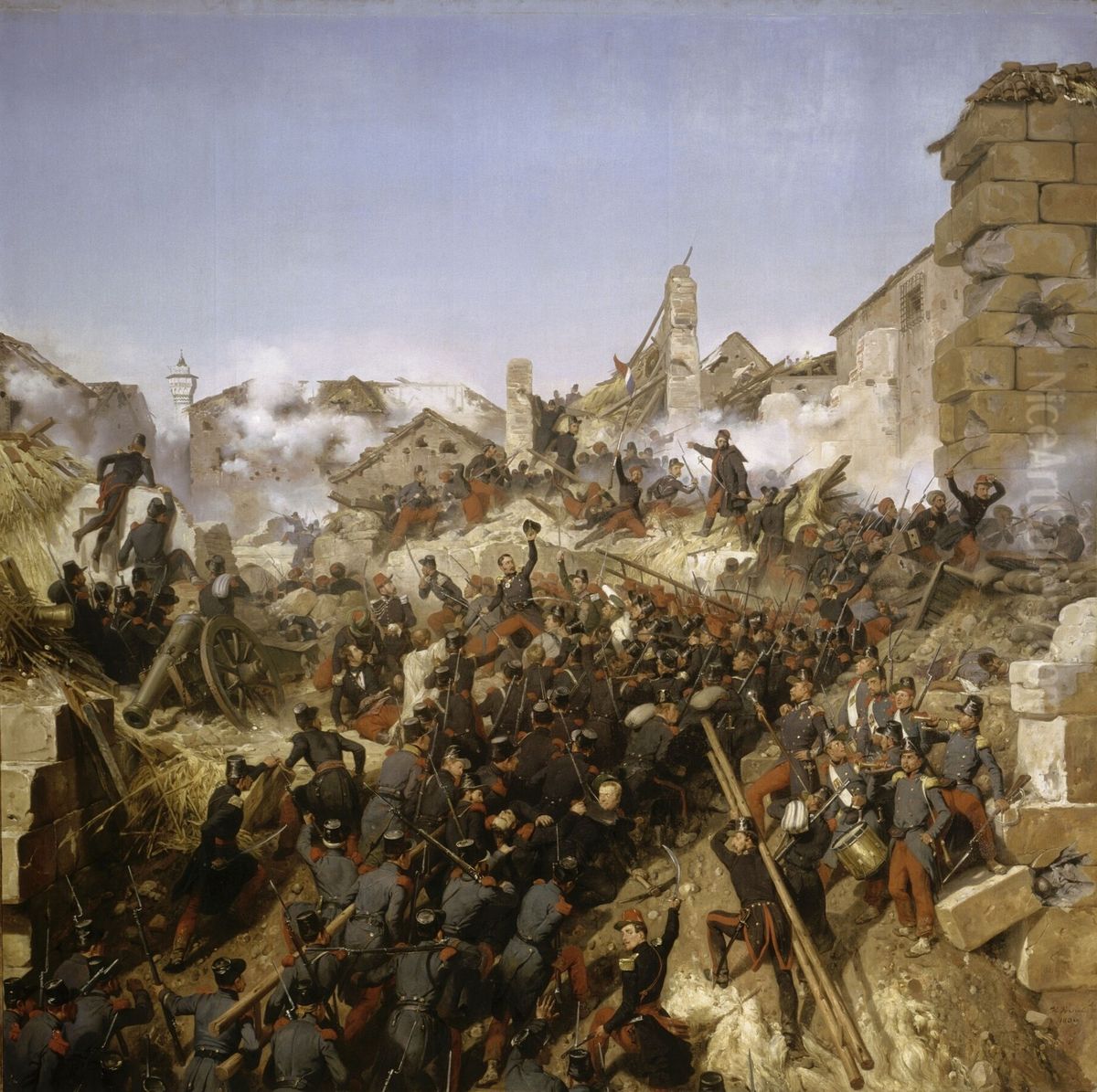 La prise de Constantine. 13 octobre 1837 Oil Painting by Horace Vernet