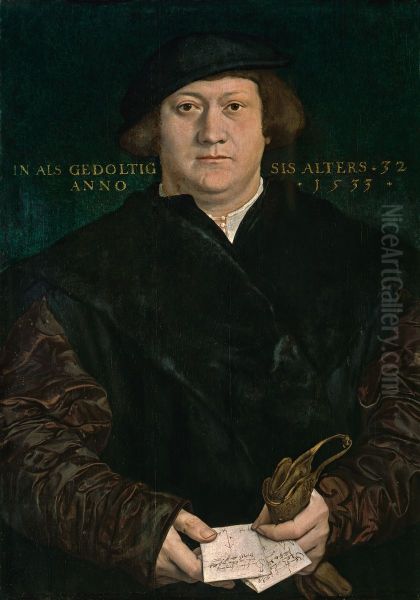 Bildnis des Cyriacus Kale Oil Painting by Hans Holbein the Younger