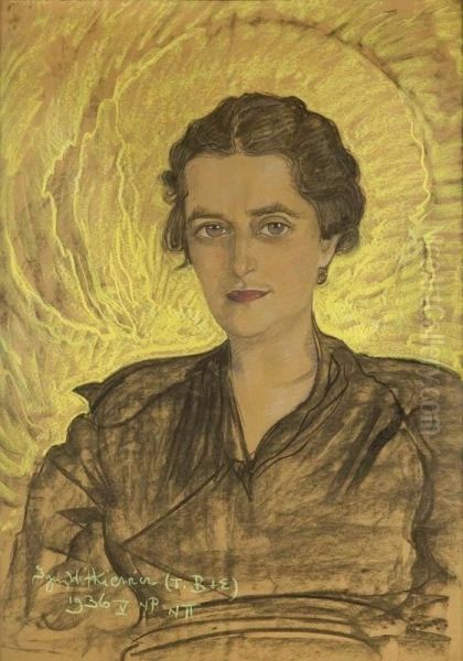 Portret Michaliny Filippi Oil Painting by Stanislaw Ignacy Witkiewicz