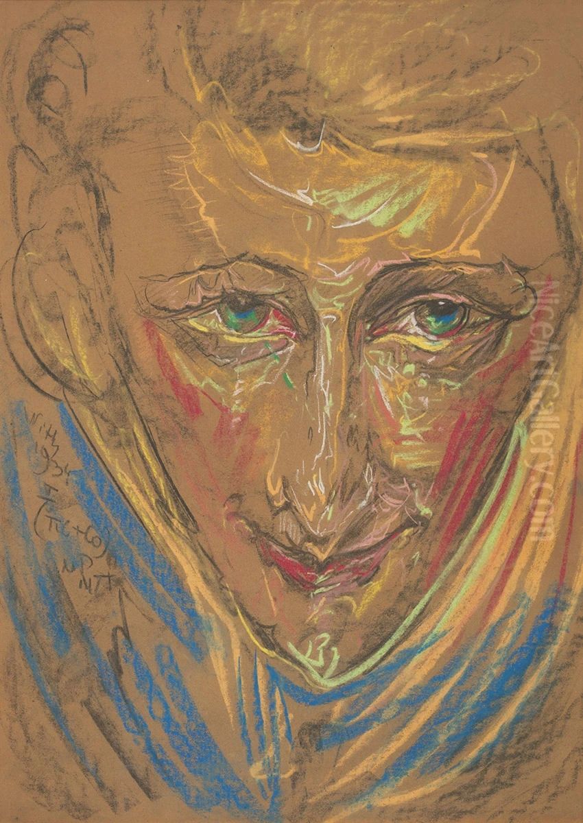 Portret Doktora Pakowskiego Oil Painting by Stanislaw Ignacy Witkiewicz (Witkacy)