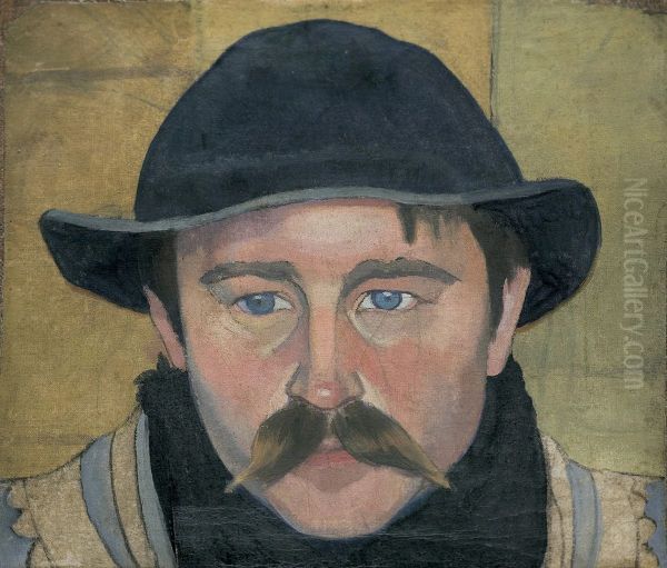 Portret Gorala Wojciecha Biskupa Walka Oil Painting by Stanislaw Ignacy Witkiewicz (Witkacy)