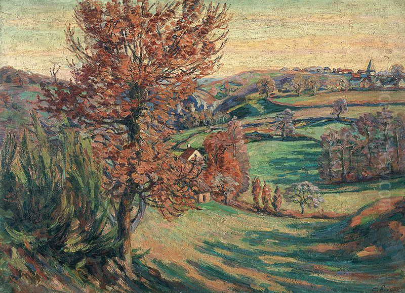 Paturage des Granges Crozant Oil Painting by Armand Guillaumin