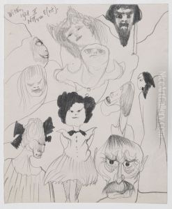 Composition with nine figures
