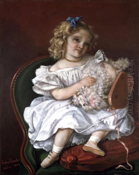 Beatrice Bouvet (b.1861) Oil Painting by Gustave Courbet