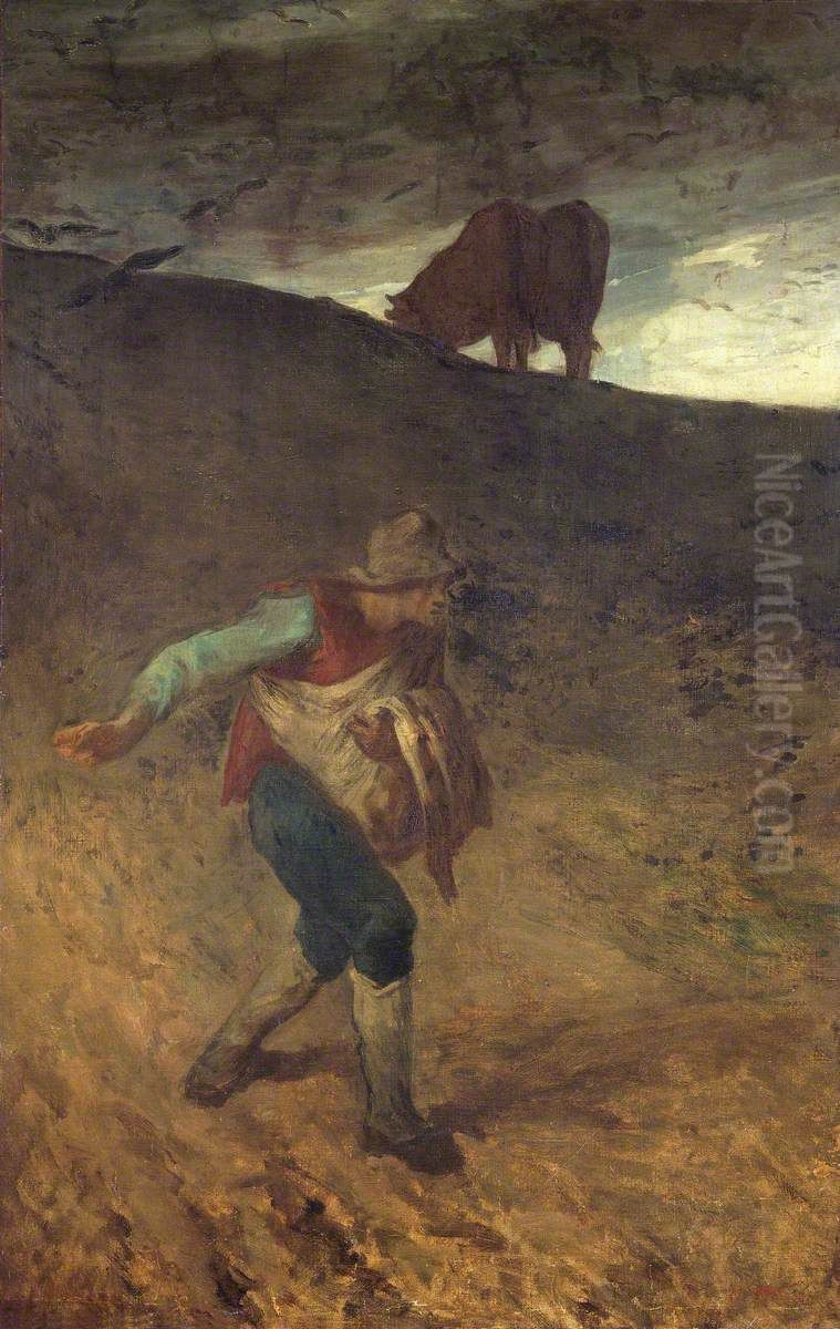 Le Semeur Oil Painting by Jean-Francois Millet