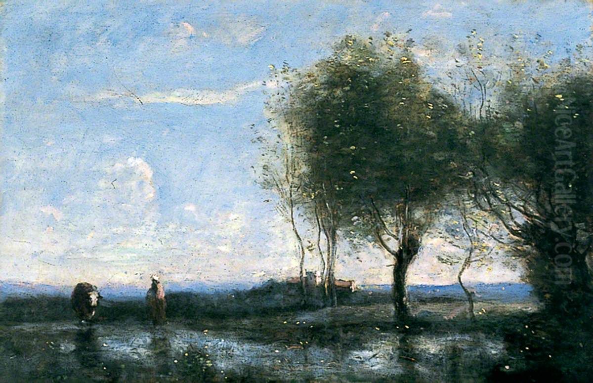 Landscape Oil Painting by Jean-Baptiste Camille Corot