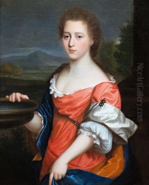 Portrait of woman (859.3.18) Oil Painting by Pierre Mignard I
