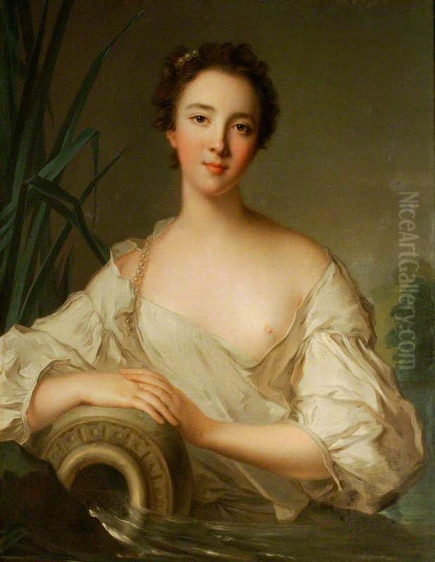 Louise-Henriette de Bourbon-Conti (1726-1759), as a River Goddess Oil Painting by Jean-Marc Nattier