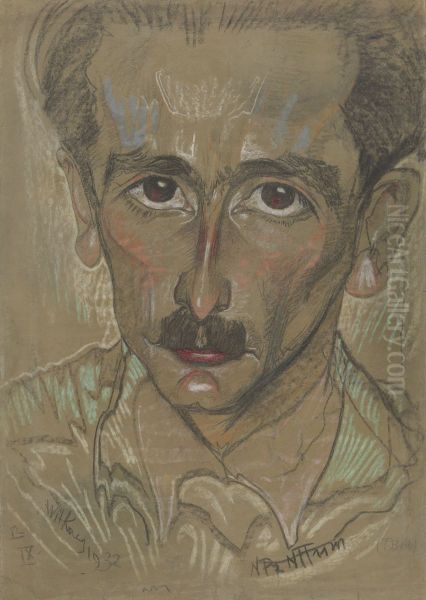 Portret Preslawa Karszowskiego Oil Painting by Stanislaw Ignacy Witkiewicz (Witkacy)