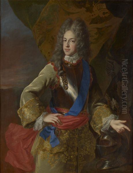 Prince James Francis Edward Stuart (1688-1766), 'The Old Pretender' Oil Painting by Alexis Simon Belle