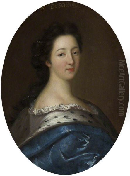 Mademoiselle de Soissons (1665-1705) Oil Painting by Pierre Mignard I