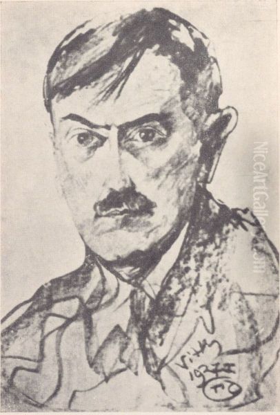 Portret Tadeusza Boya-Zelenskiego Oil Painting by Stanislaw Ignacy Witkiewicz