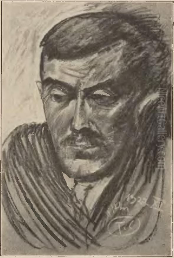 Portrait of Tadeusz Boy-Zelenski Oil Painting by Stanislaw Ignacy Witkiewicz (Witkacy)