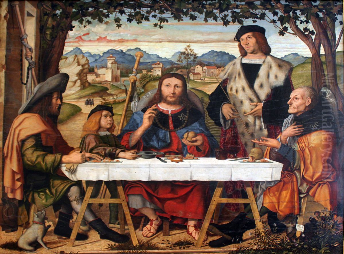 Christus in Emmaus Oil Painting by Marco Marziale