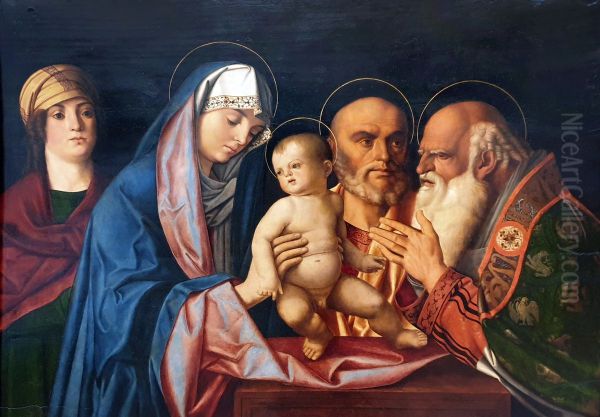 Darbringung Christi im Tempel Oil Painting by Giovanni Bellini