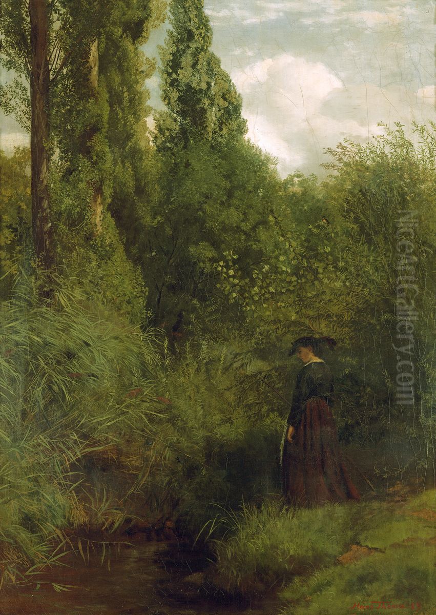 Niederung am Rhein Oil Painting by Hans Thoma