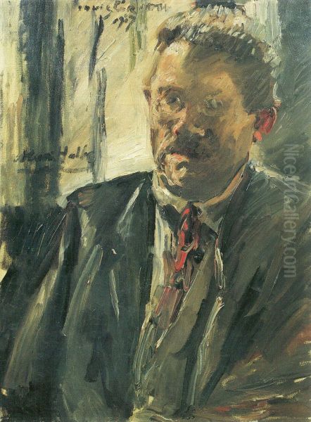 Portrat Max Halbe Oil Painting by Lovis (Franz Heinrich Louis) Corinth