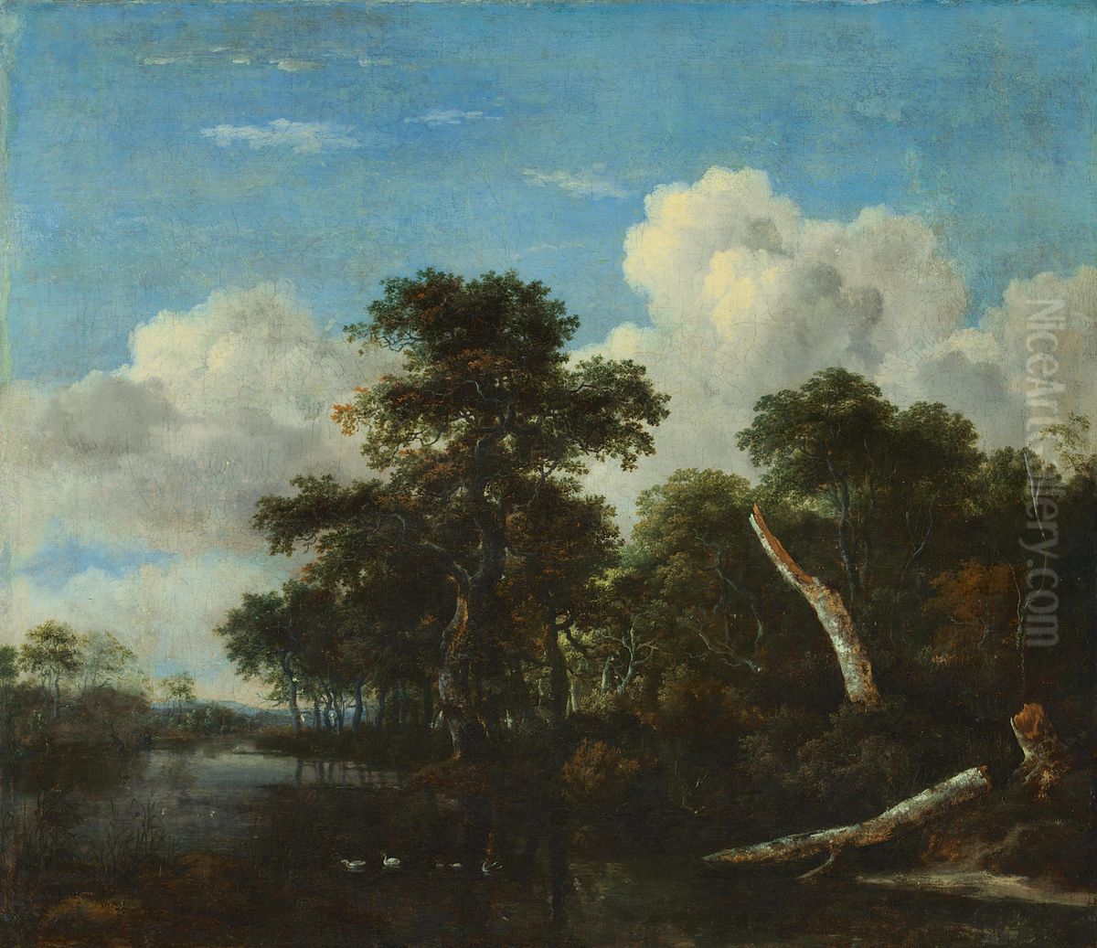 Waldesdickicht Oil Painting by Jacob Van Ruisdael