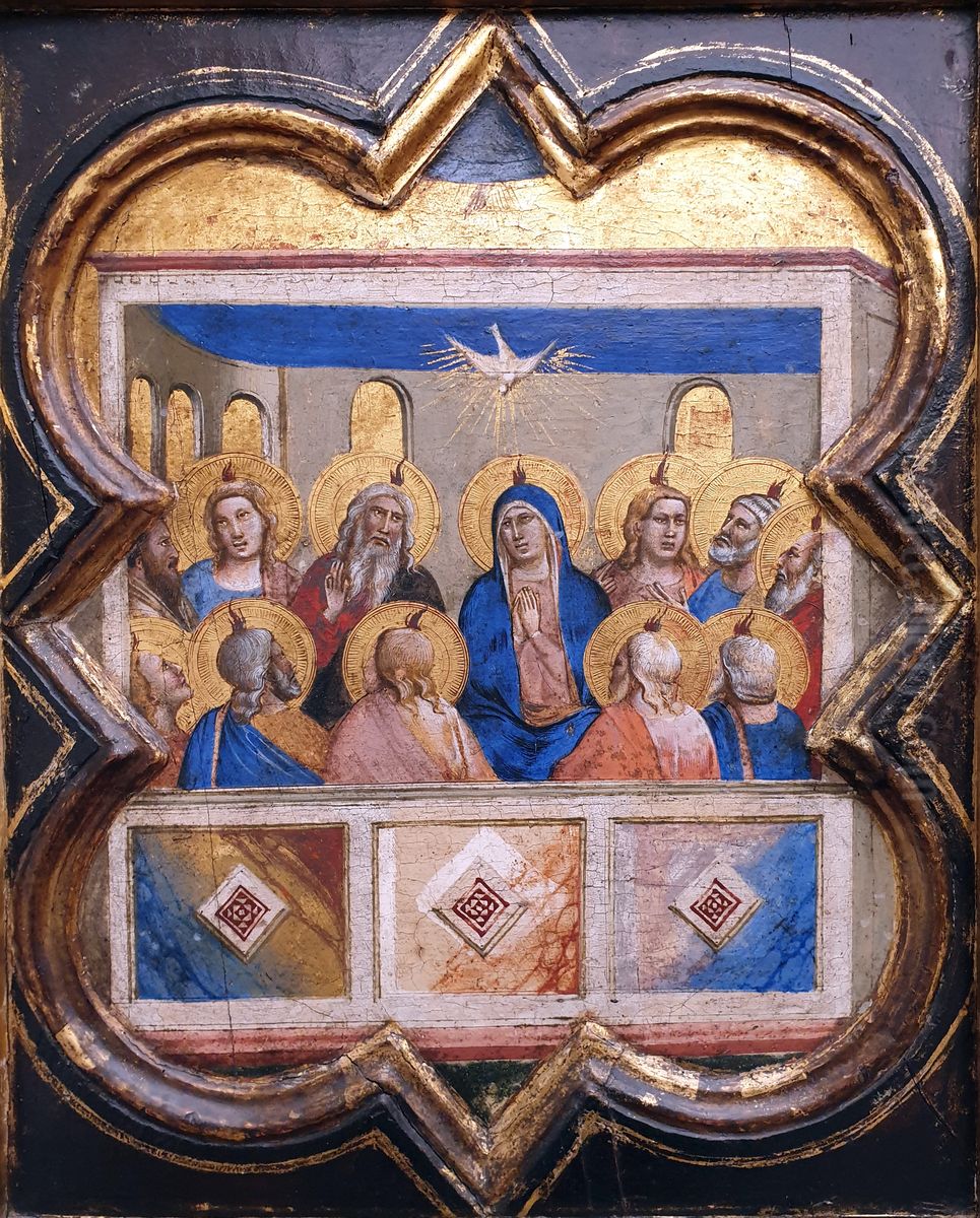 Die Ausgiessung des Heiligen Geistes Oil Painting by Taddeo Gaddi