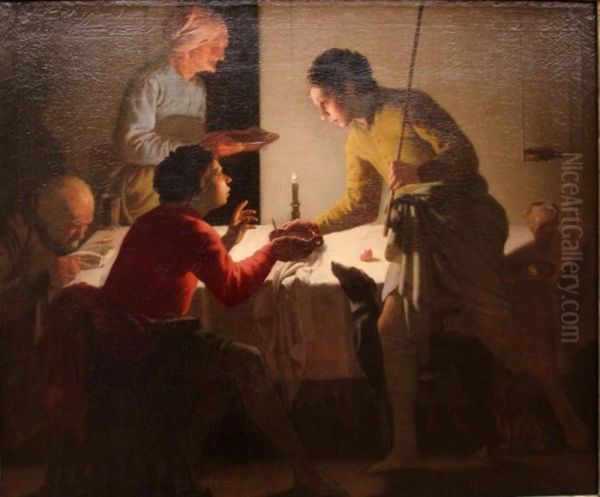 Esau verkauft sein Erstgeburtsrecht Oil Painting by Hendrick Ter Brugghen