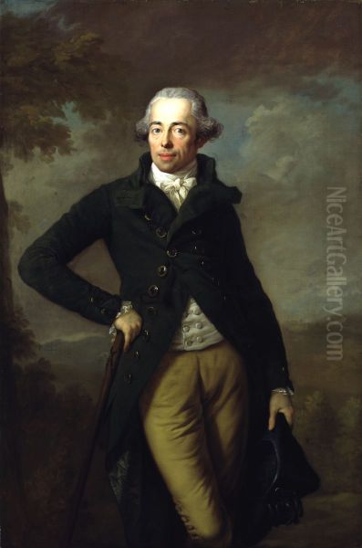 Heinrich XIV. Reuss Elder Line (Reuss altere Linie) (1749-1799) Oil Painting by Anton Graff