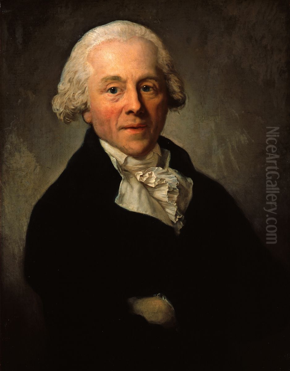 Friedrich Ludolf Hansen (1738-1803) Oil Painting by Anton Graff