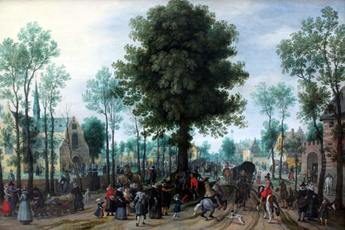 Flemish fair Oil Painting by Sebastiaen Vrancx