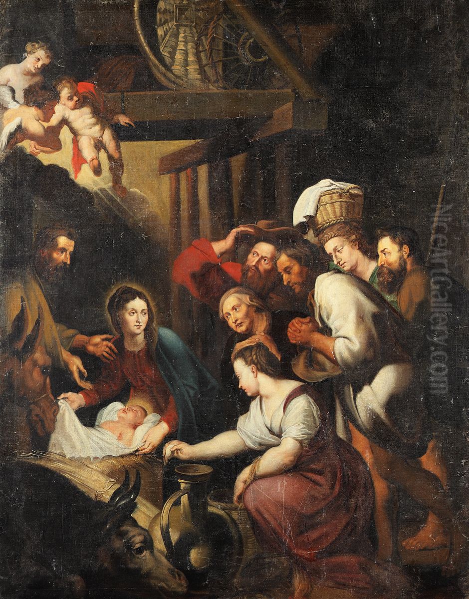 Adoration of the Shepherds Oil Painting by (studio of) Rubens, Peter Paul