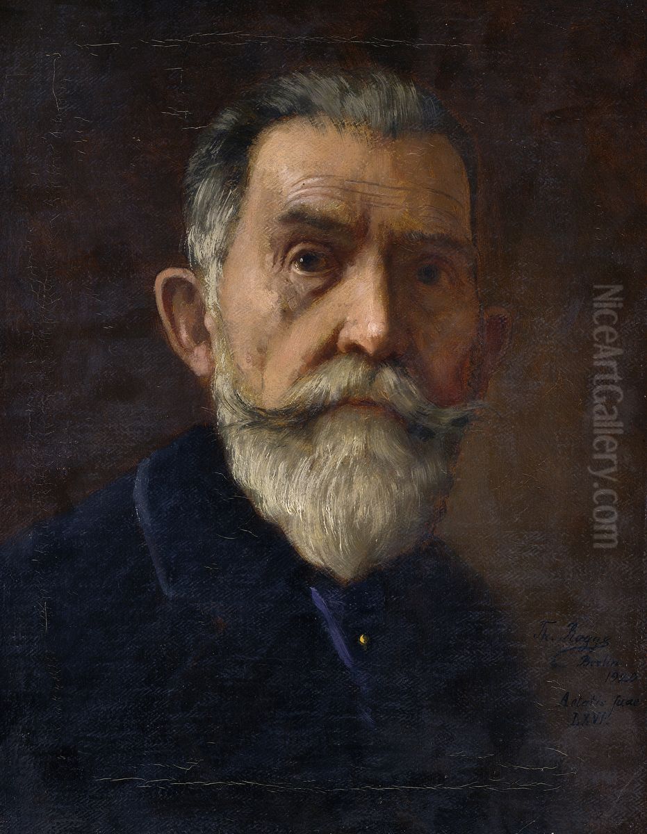 Self-portrait Oil Painting by Theodor Rogge